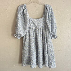 STORIA puff sleeve babydoll dress